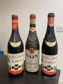 Lotto vino Barolo Vintage