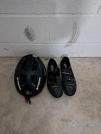 scarpe ciclismo e casco