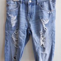 Jeans pinocchietto sopra al ginocchio - donna