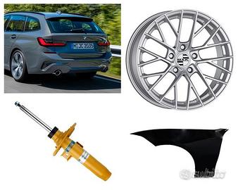 Bmw Serie 3 G20 frontale cofano paraurti fanale
