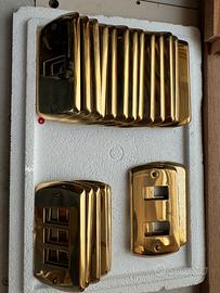 Placche per interruttori, in ottone e brunite