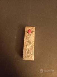 porta rossetto argento