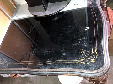 Tavolo da 2 mt anni 50 piano in vetro 