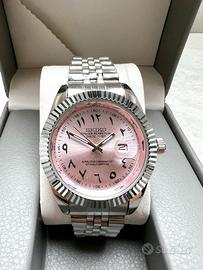 Seiko mod arabic dial quartz rose