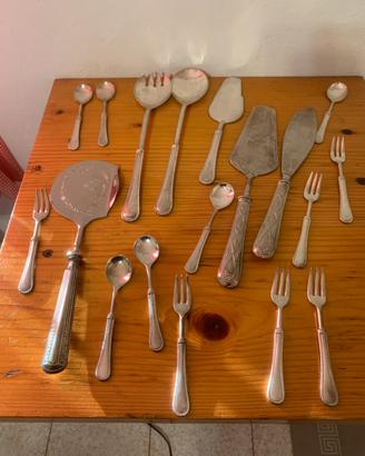 Posate miste in silver