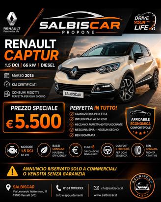 Renault Captur 1.5 dCi 8V 90 CV Start&Stop Live