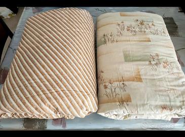 2 coperte imbottite singole double face