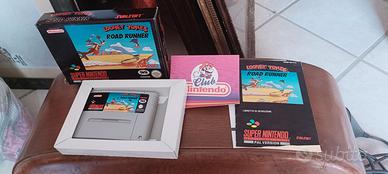 SNES Looney Tunes Road Runner PAL ITA GIG CIB Comp