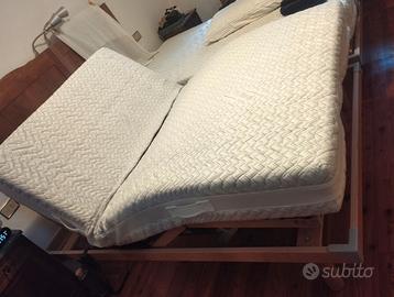 Letto SIRIO 1piazza e ½ rete elettrica + materasso