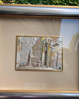 Quadro in rilievo argento 925. Fratelli ottaviani