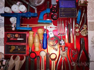 attrezzi pressa vetri tornio orologiaio