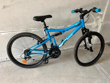 Bici mountain bike bi-ammortizzara  ruote 24