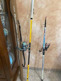 Canna e mulinello shimano beast master 7000