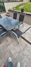 tavolo giardino 6 sedie 
