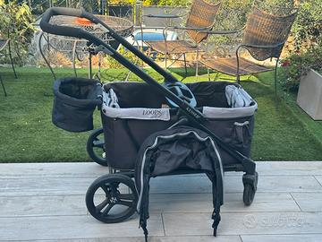 Carrello girello nuovo grande per due gemelli