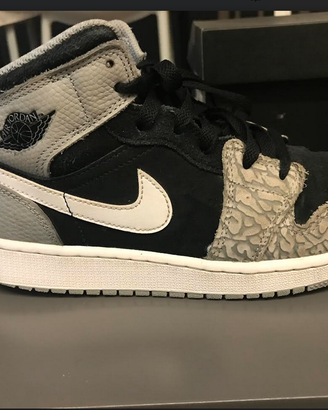 NIKEairJORDANmid1TG37,5ELEPHANTprintRETAIL300euro