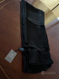 Foulard in pura seta nero
