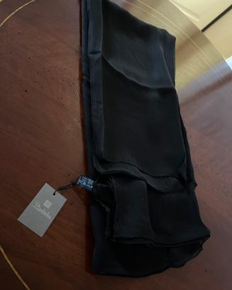 Foulard in pura seta nero
