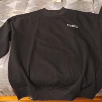 Felpa nera g/collo  tg.L Propaganda