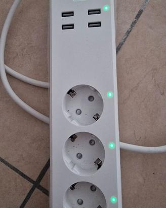 Ciabatta Multipresa Smart Wi-Fi Meross  3 Prese