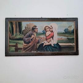 Quadro d'epoca Sacra Famiglia