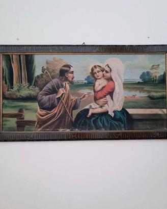 Quadro d'epoca Sacra Famiglia