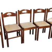 Sedia: Set 5 Sedie Rustiche in Legno