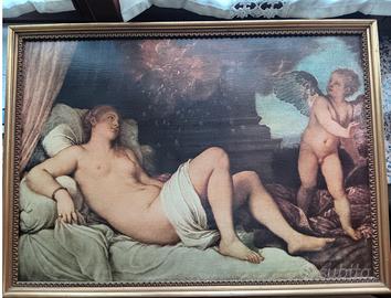 QUADRO RIPRODUZIONE    LA  DANAE    DI TIZIANO