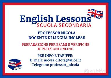 Ripetizioni di lingua inglese - Prof. Nicola