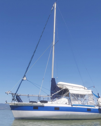 Sloop 6,5 mt, mini cruiser yacht pronto alla boa