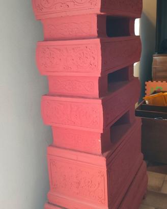 Stufa a legna in terracotta