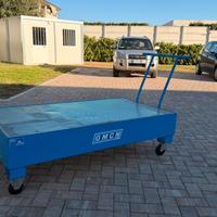 Carrello vasca fusti olio officina