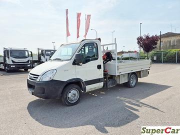 IVECO DAILY 35C12 cassone fisso,gru,Radiocomando