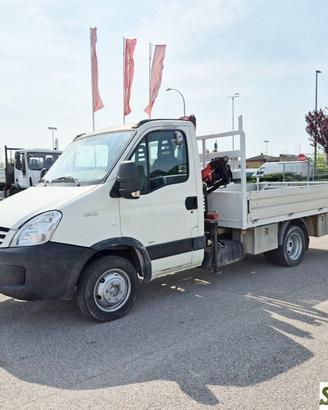 IVECO DAILY 35C12 cassone fisso,gru,Radiocomando