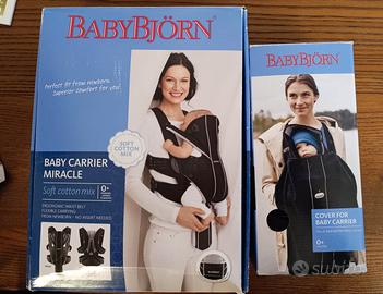 Marsupio porta bambini e coperta