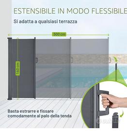 Tenda paravento orizzontale