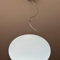 Lampadario in vetro opalino
