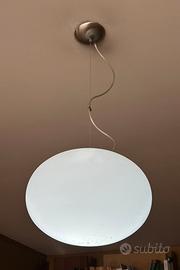 Lampadario in vetro opalino