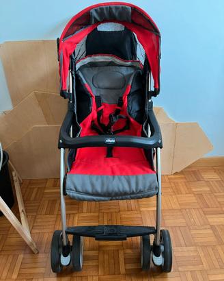 Passeggino Leggero Chicco Simplicity Rosso Grigio 