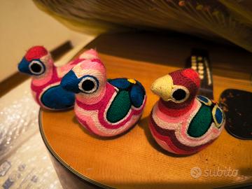 statuette Huichol  vintage fatto a mano