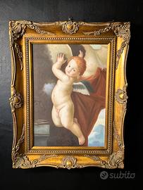 Antico Dipinto Putto