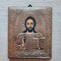 Icona Cristo Pantocratore Argento 