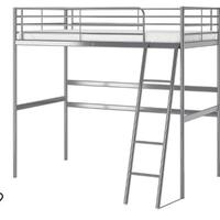 Struttura letto a soppalco in metallo