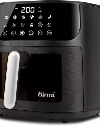Girmi Friggitrice ad Aria 6LT 1500W Nero/Argento