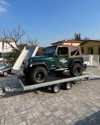 Carrello 3500 kg x JEEP o MiniEscavatori