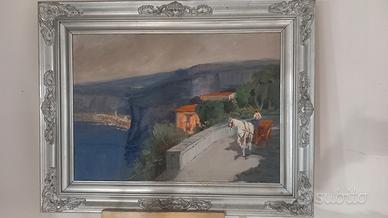 quadro dipinto a mano  con cornice