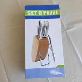 Set 6 Pezzi Coltelli da Cucina Professionale NUOVO