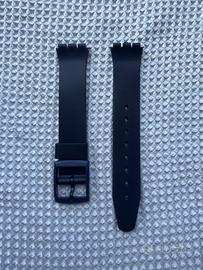 Cinturino in gomma blu compatibile swatch 17mm