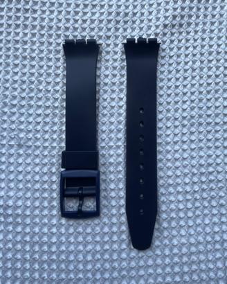 Cinturino in gomma blu compatibile swatch 17mm