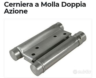 4 CERNIERE A MOLLA DOPPIA AZ. PER PORTE BASCULANTI